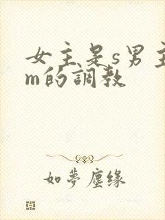 女主是s男主是m的调教