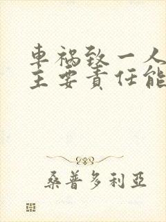 车祸致一人死亡主要责任能判多长