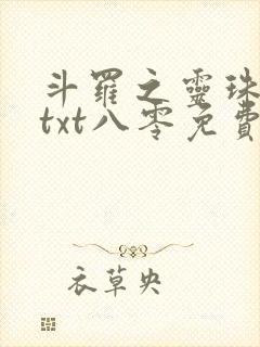斗罗之灵珠神剑txt八零免费阅读
