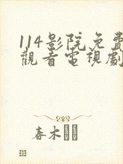 114影院免费观看电视剧网站大全