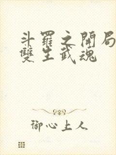 斗罗之开局绝世双生武魂