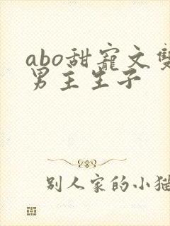 abo甜宠文双男主生子