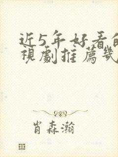 近5年好看的电视剧推荐几部