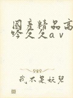 国产精品高潮呻吟久久aⅴ