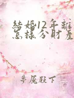 结婚12年离婚怎样分财产