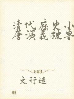 清代历史小说隋唐演义被鲁迅评为