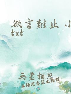 欲言难止 小说txt