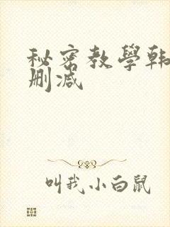 秘密教学韩漫无删减