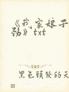 《我家娘子不对劲》txt