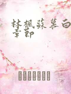 林枫苏慕白最新章节