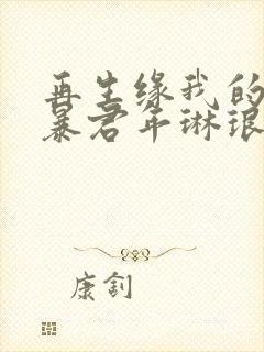 再生缘我的温柔暴君年琳琅