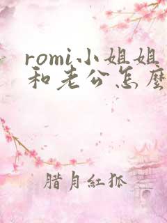 romi小姐姐和老公怎么认识的