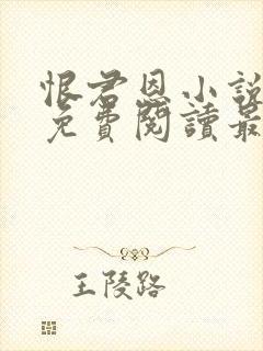 恨君恩小说全文免费阅读最新章节