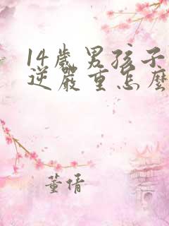 14岁男孩子叛逆严重怎么办