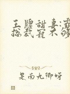 王牌甜妻:霸道总裁宠不够小说