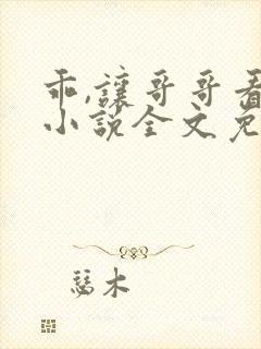 乖,让哥哥看看小说全文免费阅读无弹窗