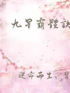 九星霸体诀书旗