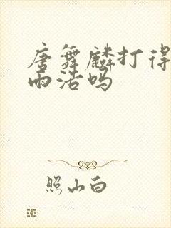 唐舞麟打得过霍雨浩吗