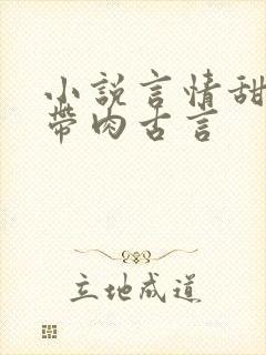 小说言情甜宠文带肉古言