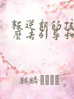 叛逆期的孩子怎么去引导和沟通