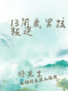 13周岁男孩子叛逆