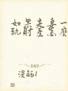 如果夫妻一方出轨财产怎么分割