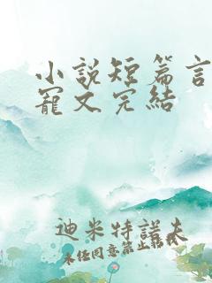 小说短篇言情甜宠文完结