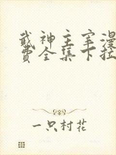 武神主宰漫画免费全集下拉式漫画