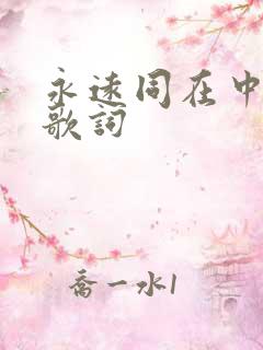 永远同在中文版歌词