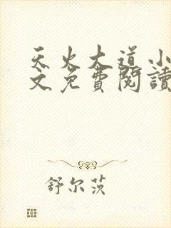 天火大道小说全文免费阅读无弹窗