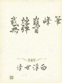 武炼巅峰笔趣阁无弹窗