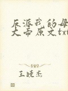反派我的母亲是大帝原文txt下载