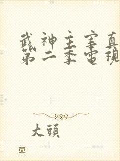 武神主宰真人版第二季电视剧免费观看