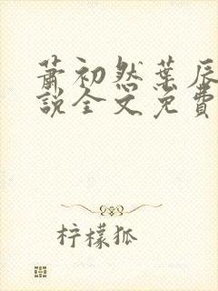 萧初然叶辰的小说全文免费阅读一