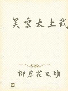 吴云太上武神诀