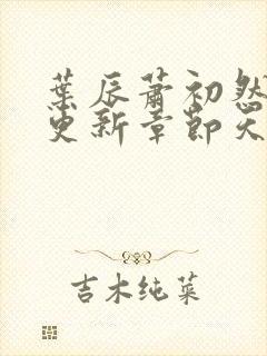 叶辰萧初然最快更新章节天域小说