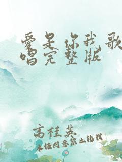 爱是你我歌曲原唱完整版