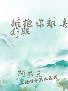 拥抱你离去原唱dj版