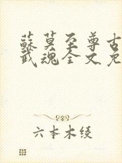 苏莫至尊古蓝夕武魂全文免费阅读