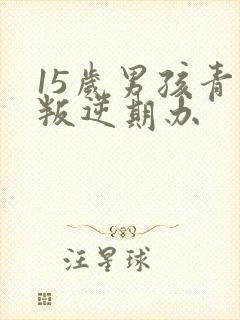 15岁男孩青春叛逆期办