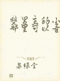 双男主的小说在哪里可以看