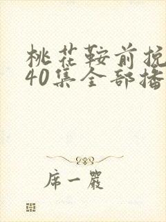 桃花鞍前挽离情40集全部播放