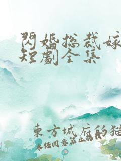 闪婚总裁嫁对人短剧全集