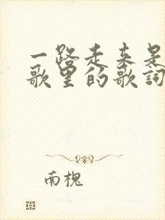 一路走来是哪首歌里的歌词