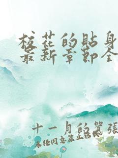 校花的贴身高手最新章节全文阅读