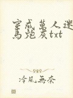 穿成万人迷的竹马炮灰txt