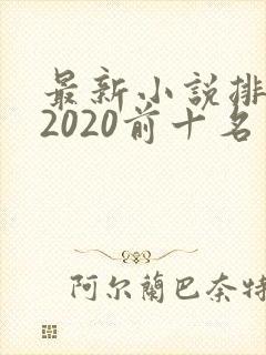 最新小说排行榜2020前十名