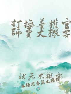 打抚养权官司律师费大概要多少