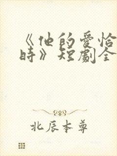 《他的爱恰逢其时》短剧全集