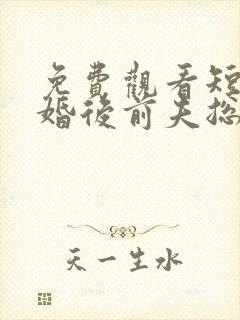 免费观看短剧离婚后前夫总想追我